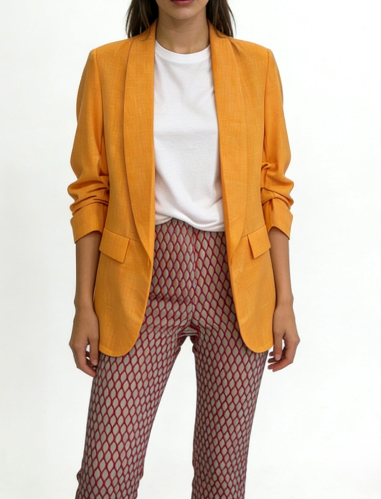 BLEZER nella manica arricciata