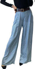 Pantalone gessato leggero