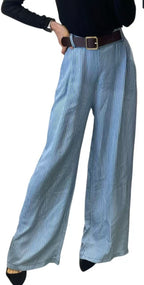Pantalone gessato leggero