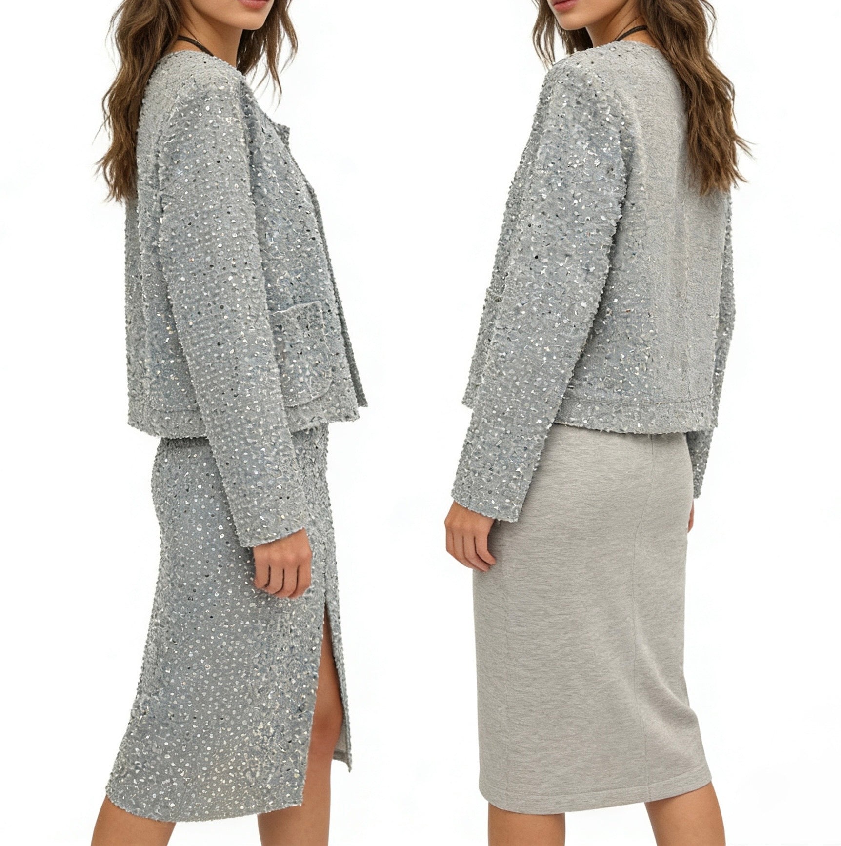 GONNA lavorato avanti dietro semplice