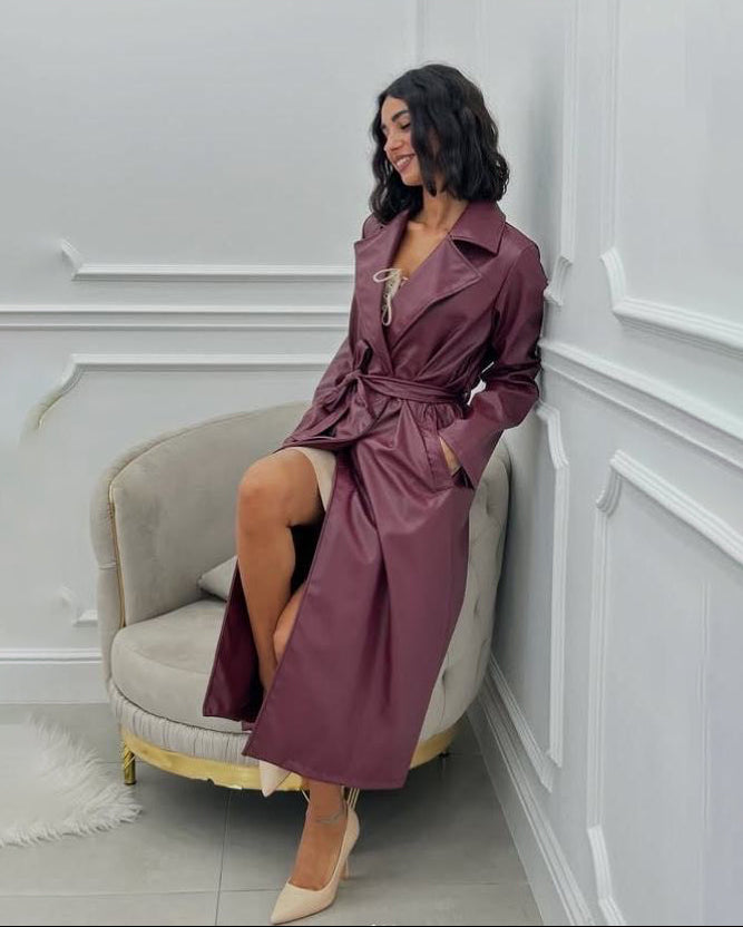 Trench in eco pelle