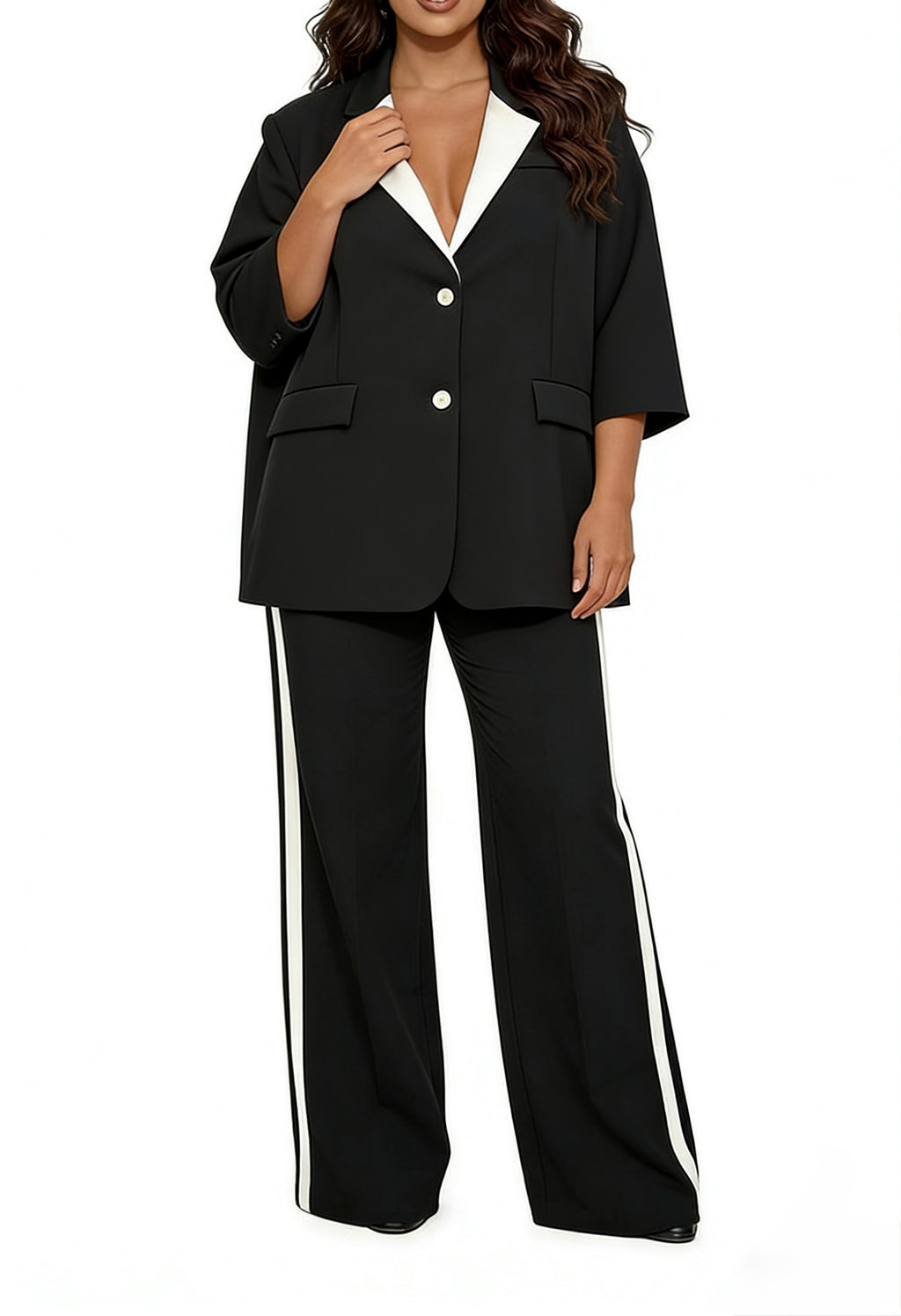 PANTALONE con striscia di lato
