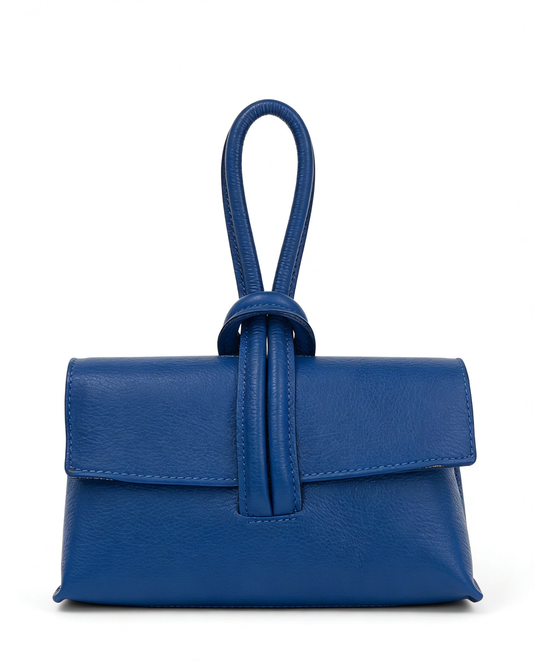 Pochette con tracolla in vera pelle