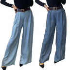 Pantalone gessato leggero