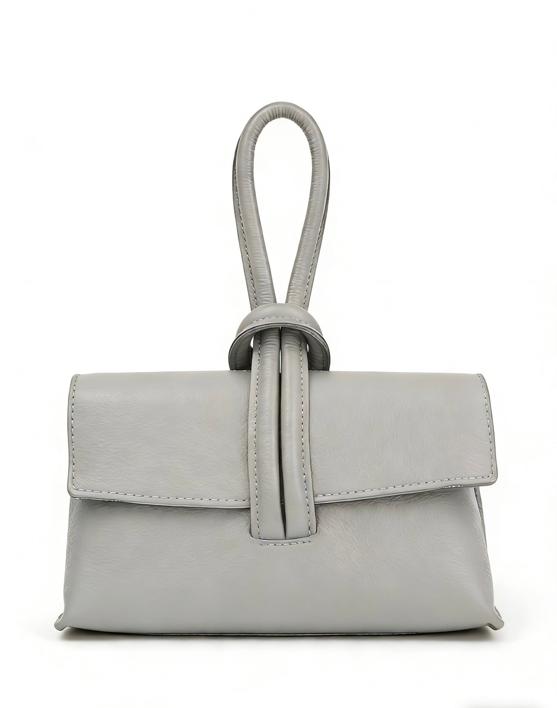 Pochette con tracolla in vera pelle