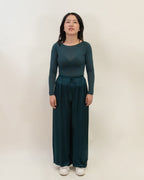 Pantalone ampio in raso