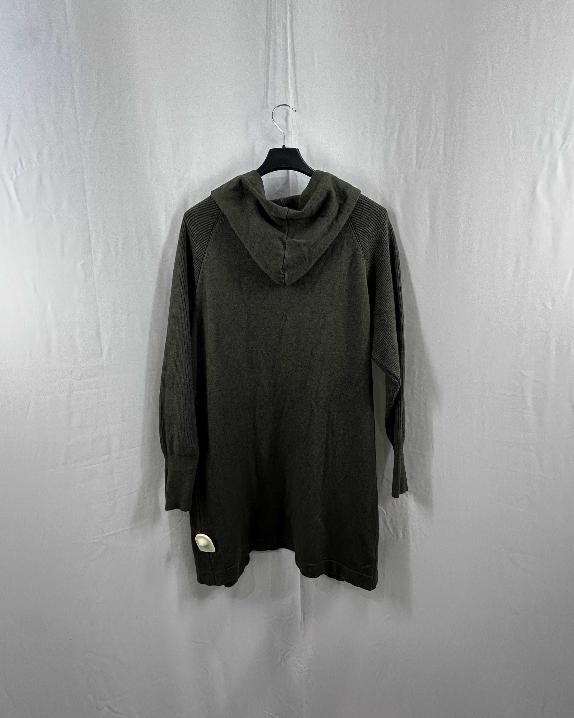 Cardigan lungo con cappuccio