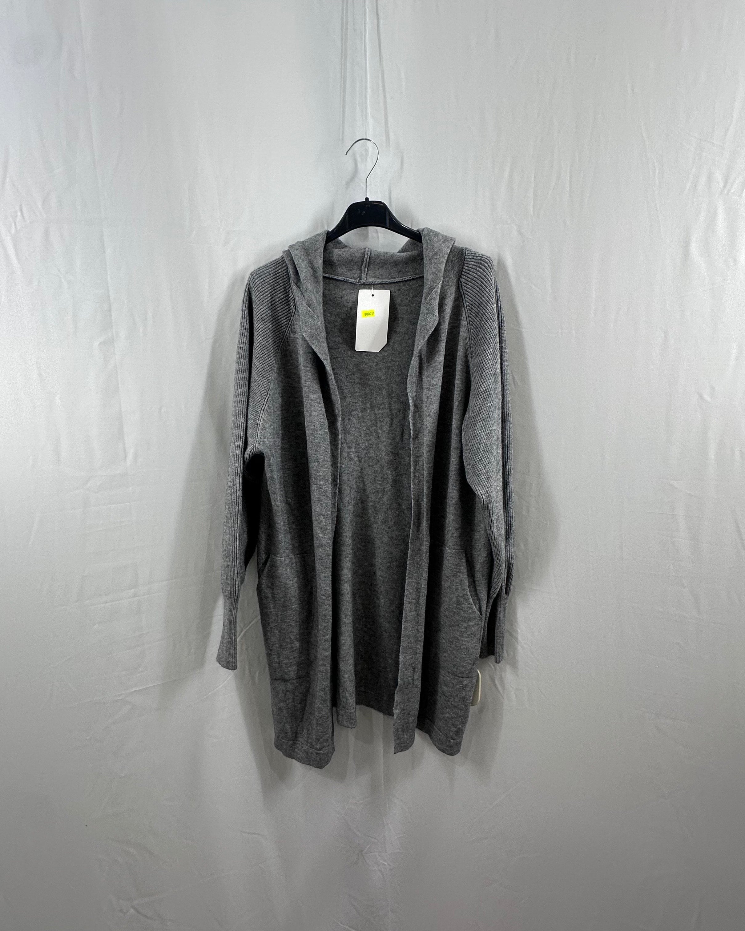 Cardigan lungo con cappuccio