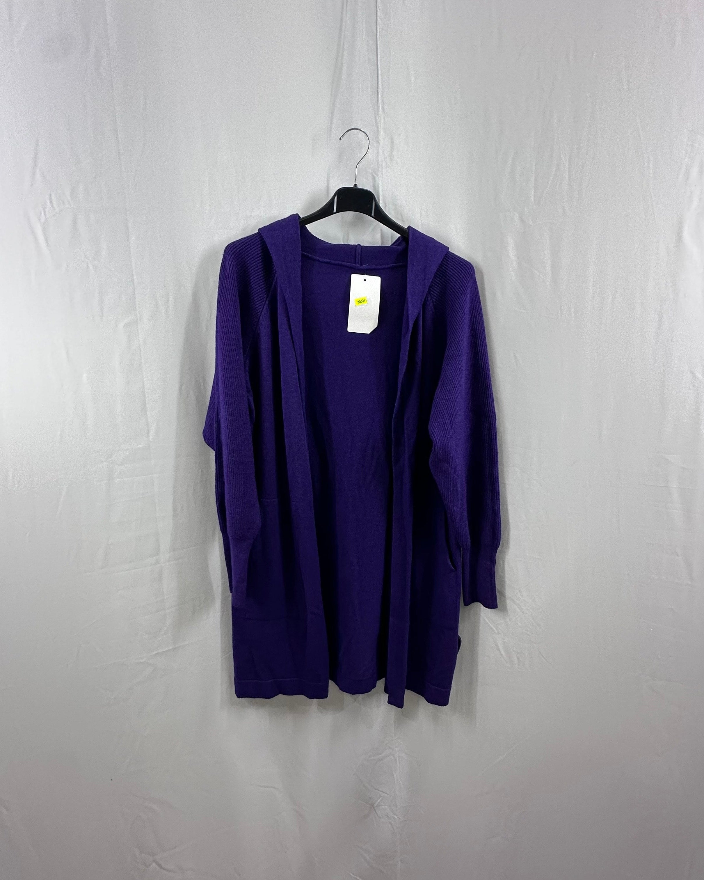 Cardigan lungo con cappuccio