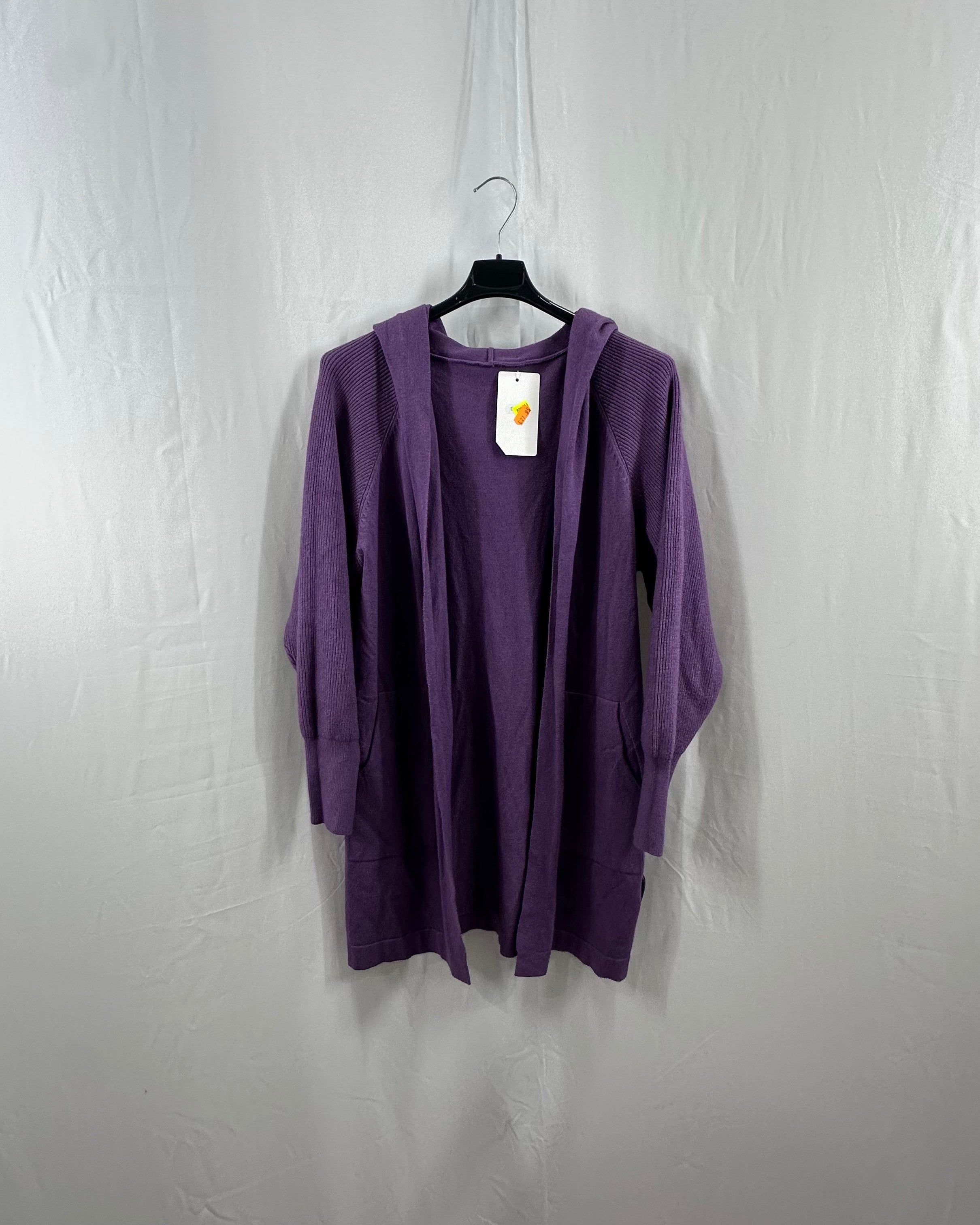 Cardigan lungo con cappuccio