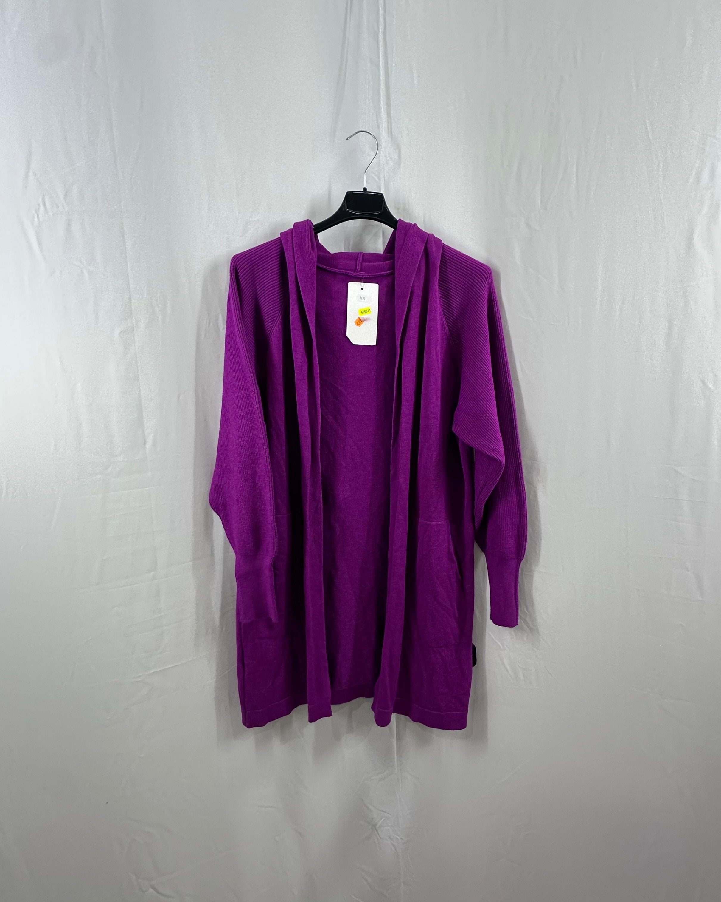 Cardigan lungo con cappuccio