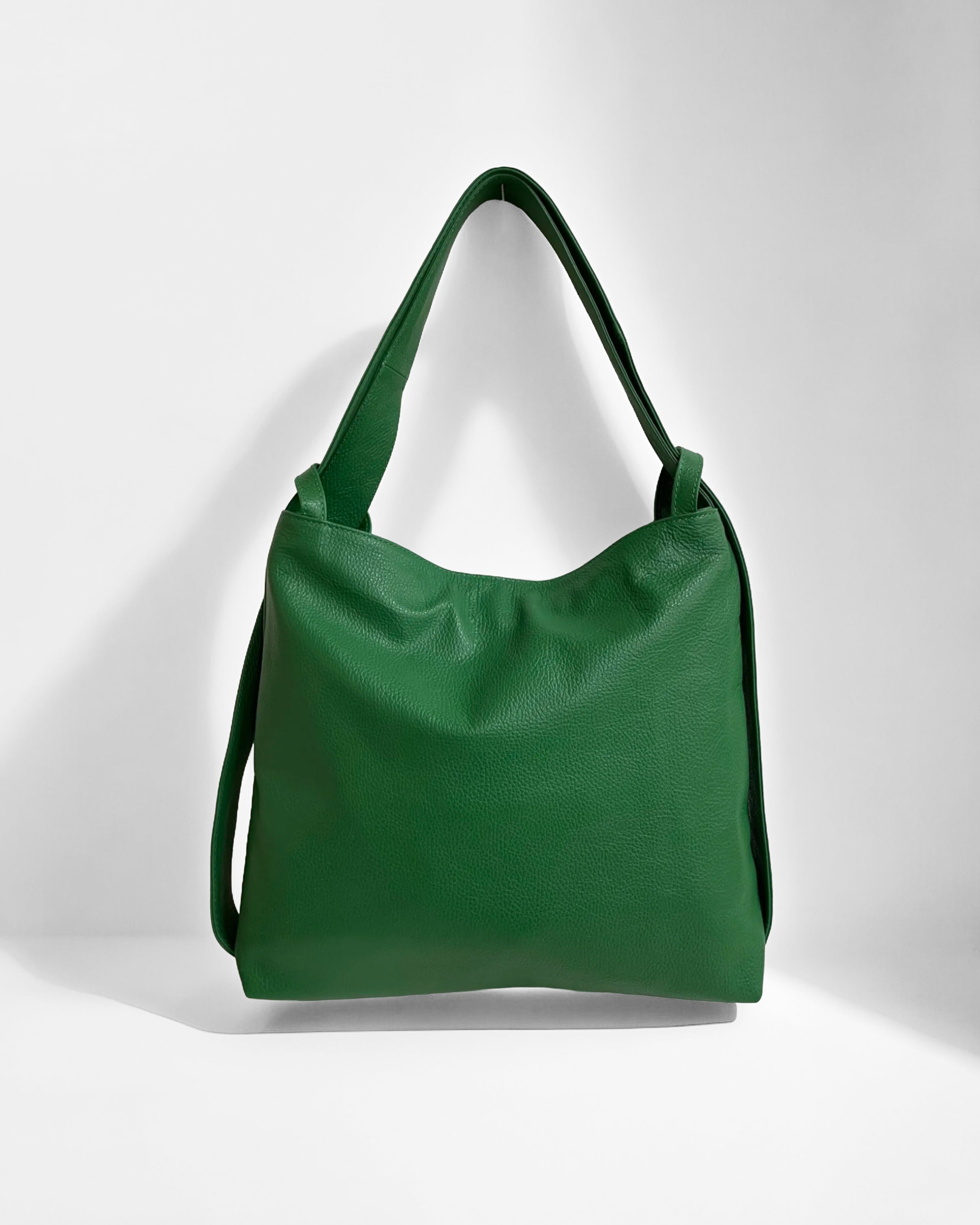 Borsa 2 in 1 in vera pelle