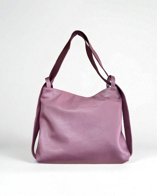 Borsa 2 in 1 in vera pelle