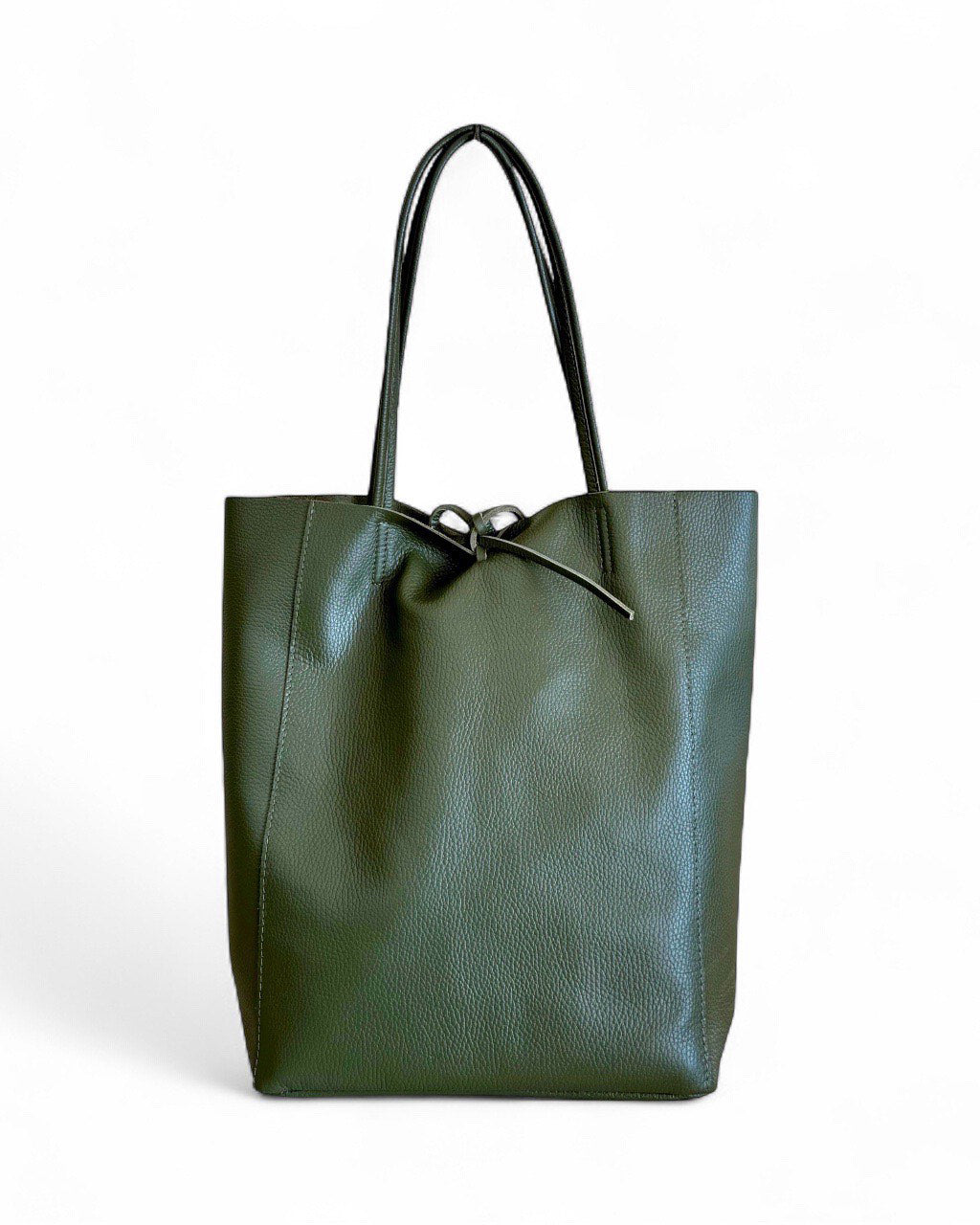 Shopper in vera pelle