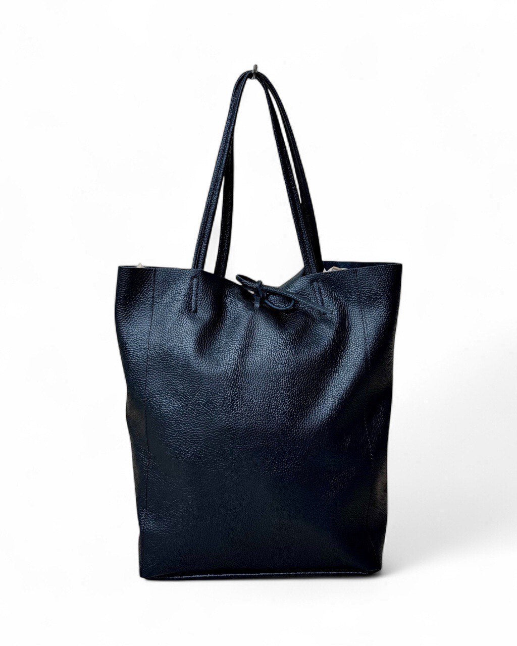 Shopper in vera pelle