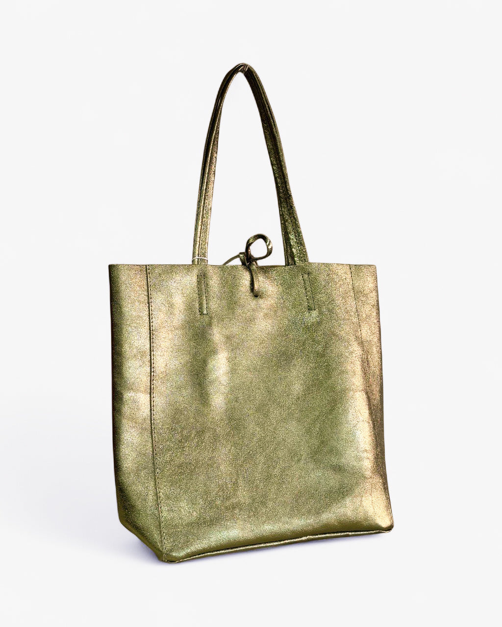 Shopper in vera pelle