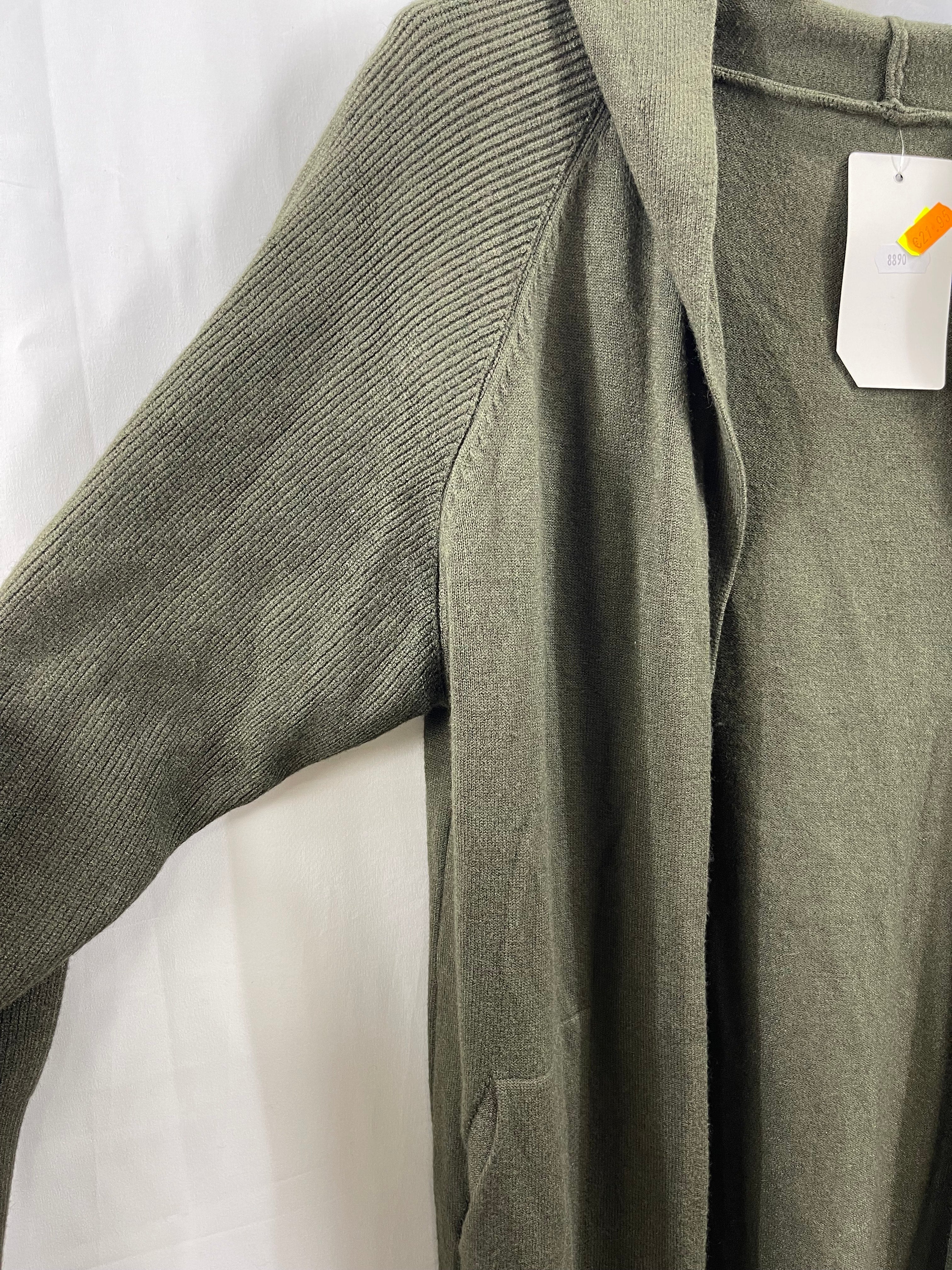 Cardigan lungo con cappuccio