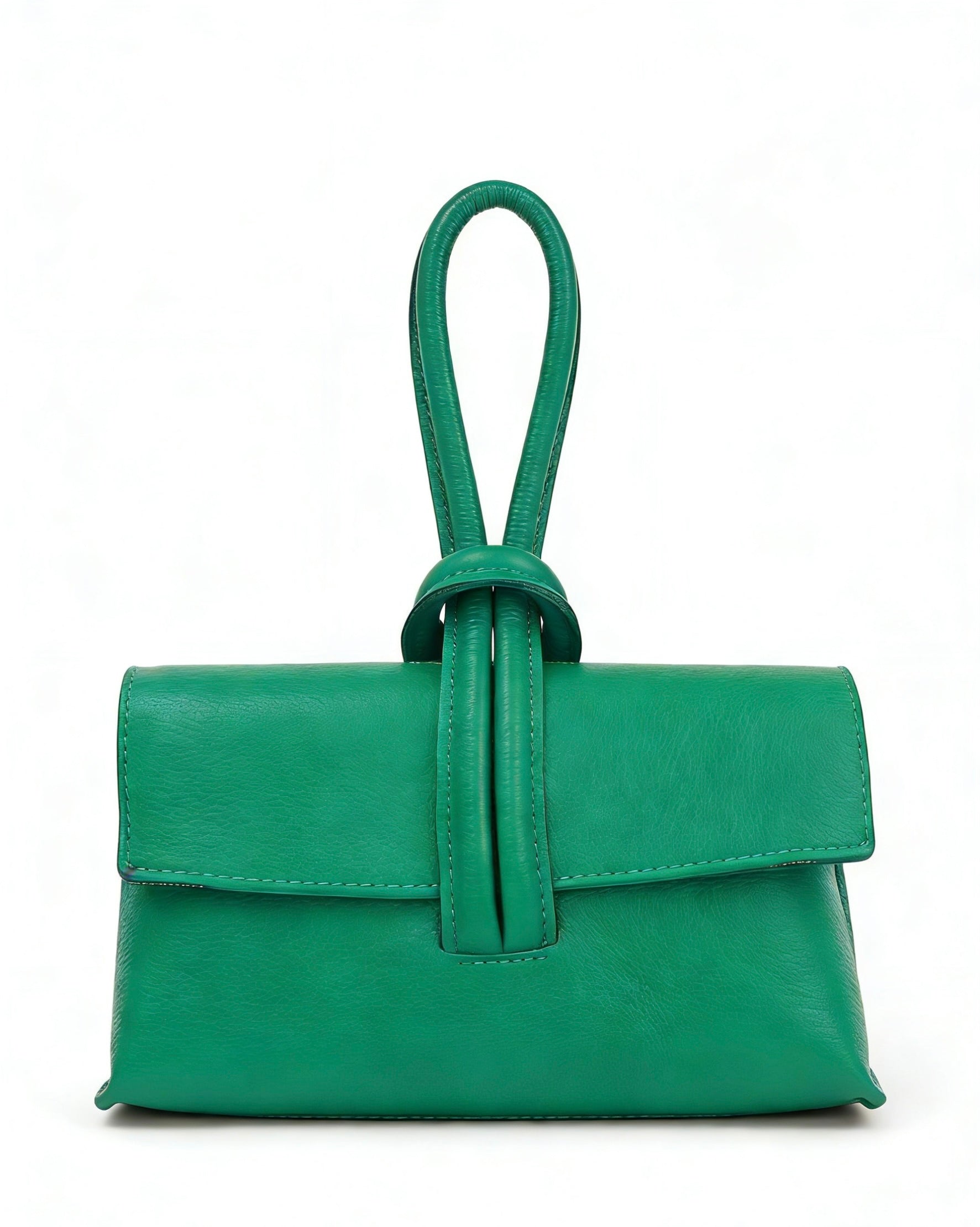 Pochette con tracolla in vera pelle