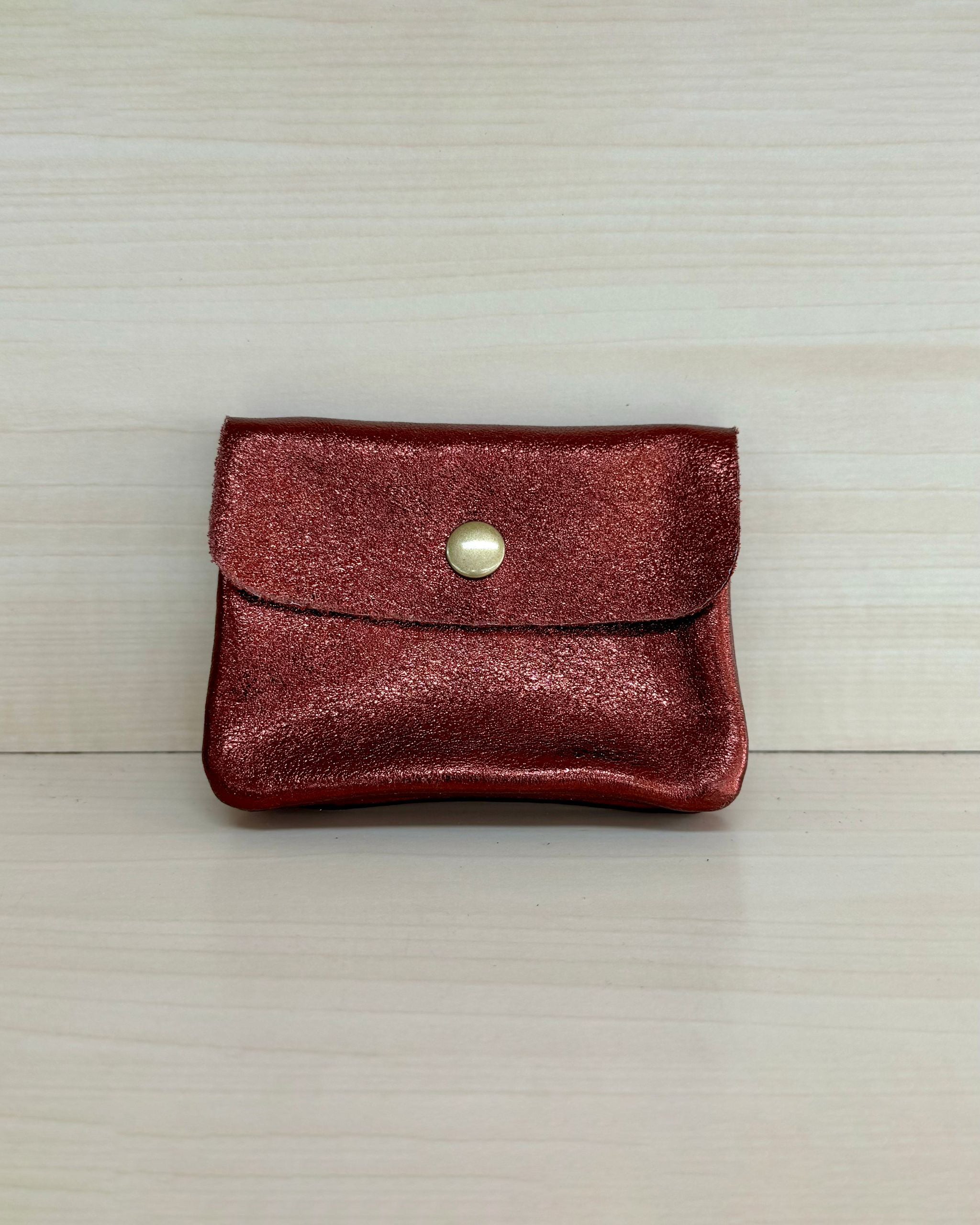 Portamonete in vera pelle