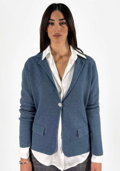 Cardigan blazer