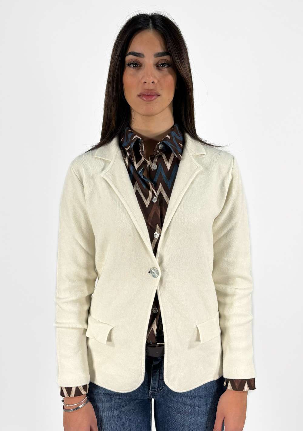 Cardigan blazer