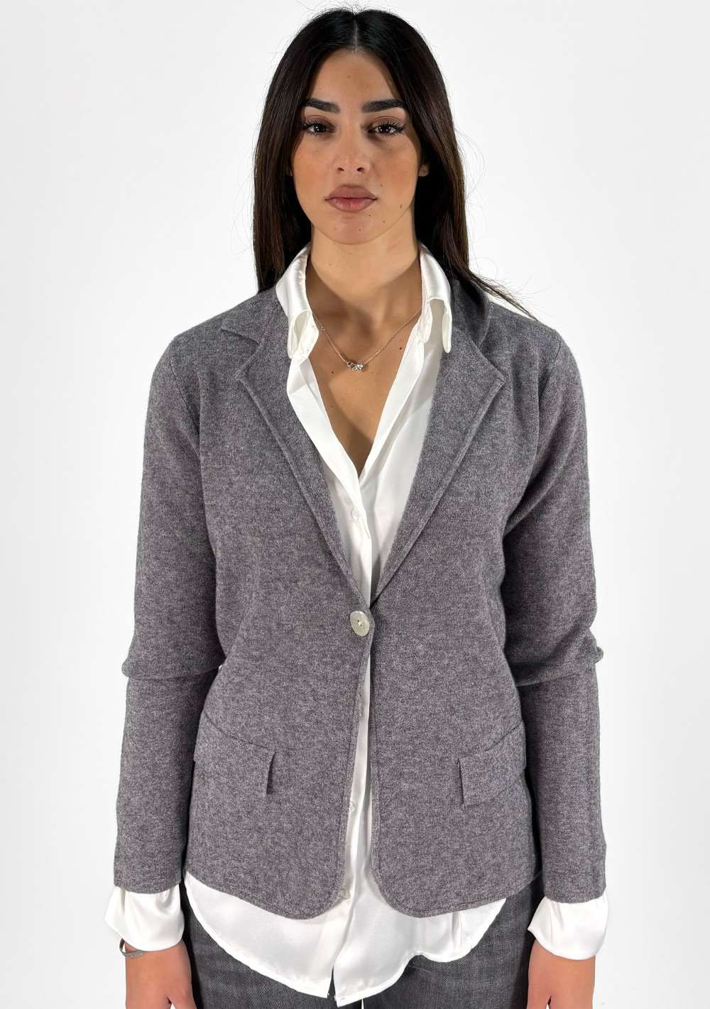 Cardigan blazer