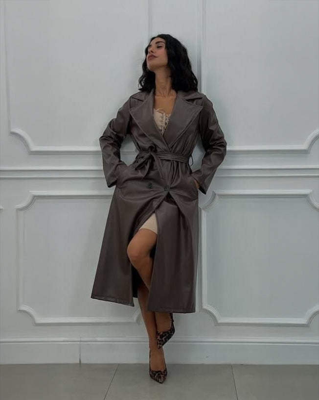 Trench in eco pelle
